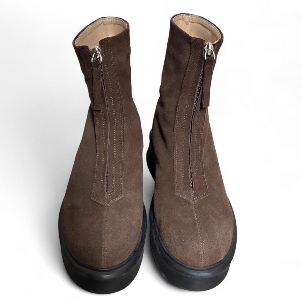Women's Suede Zipper Boots